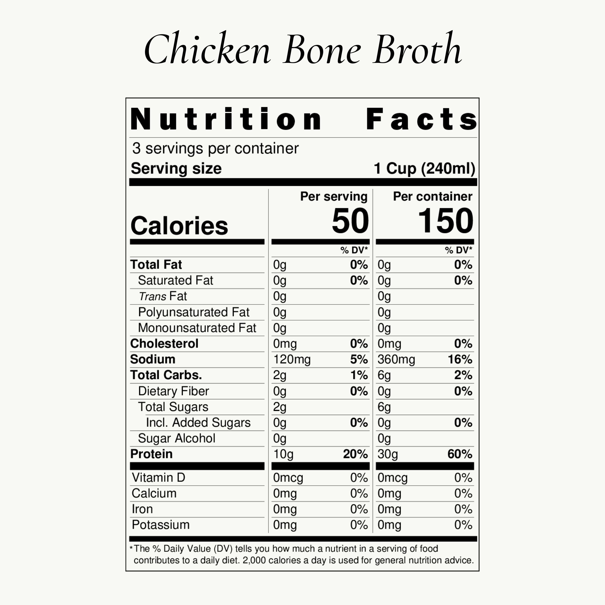 Chicken Bone Broth (Ultra-Gelatinous)